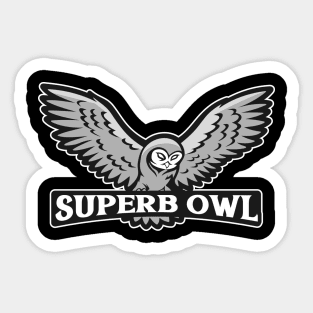 Superb Owl Sticker